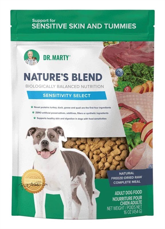 Dr Marty Natures Blend Sensitivity Select Freeze Dried Raw Dog Food