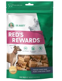 Dr Marty Reds Rewards Freeze Dried Raw Pork Liver Dog Treats
