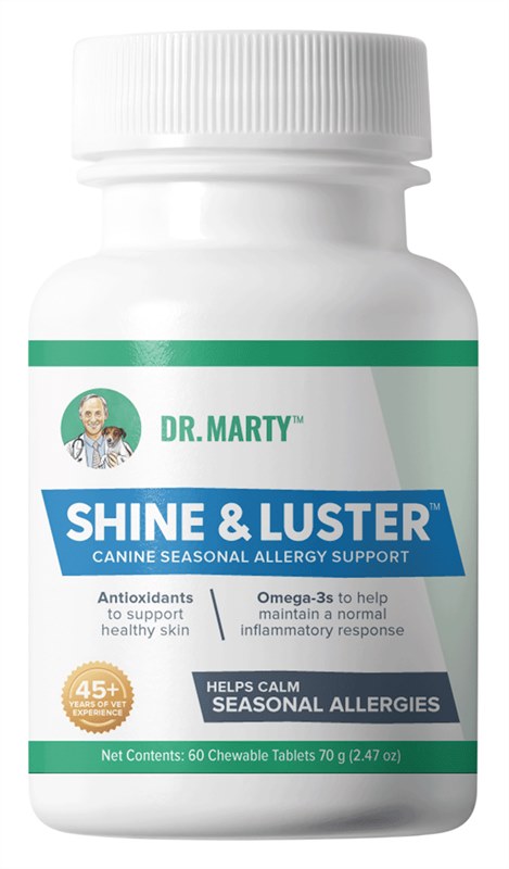 Dr Marty Shine Luster Seasonal Allergy Support Chewables for Dogs