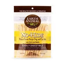 Earth Animal Dog Treat No Hide Peanut Butter Chew Stix