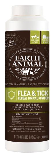 Earth Animal Natures Protection Flea Tick Herbal Topical Powder