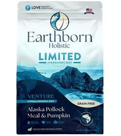 Earthborn Holistic Venture Limited Ingredient Alaska Pollock Meal Pumpkin Grain Free Dry Dog Food