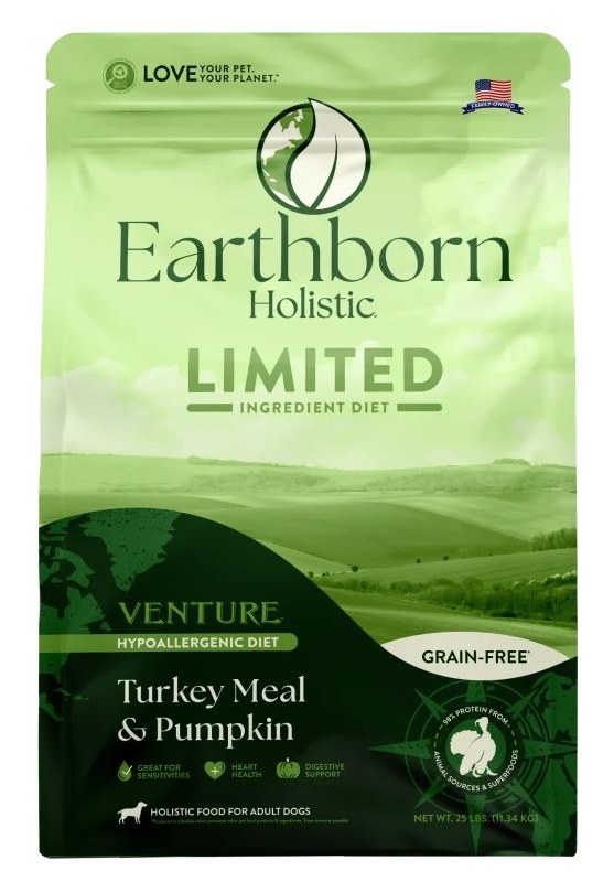 Earthborn Holistic Venture Limited Ingredient Turkey Meal Pumpkin Grain Free Dry Dog Food
