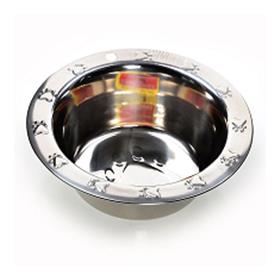 Ethical Pet Stainless Steel 3d Embossed Wide Rim Bowl