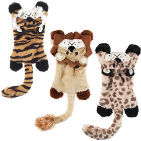 Ethical Products Plush Skinneeez Flat Cats Dog Toys
