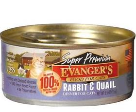 Evangers Super Premium Rabbit and Quail Dinner Canned Cat Food