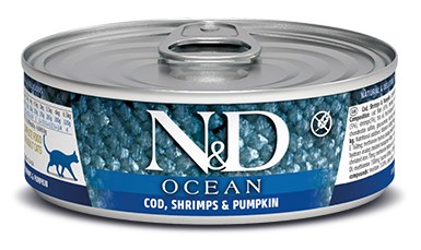 Farmina Cod Shrimp Pumpkin Adult Feline Wet Food Cans
