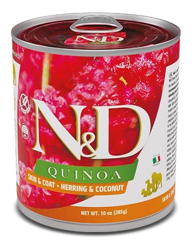 Farmina Dog Can Skin Coat Herring Quinoa Coconut