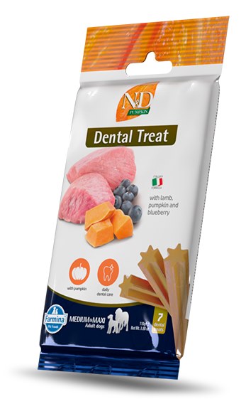 Farmina Dog Treat Dental Pumpkin Lamb and Blueberry