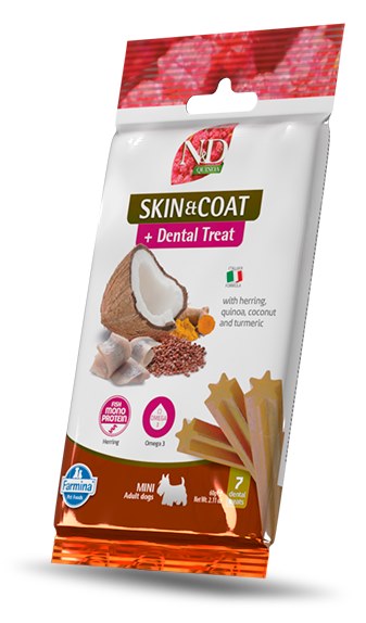 Farmina Dog Treat Dental Quinoa Skin and Coat Herring 