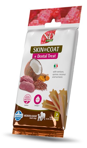 Farmina Dog Treat Dental Quinoa Skin and Coat Venison