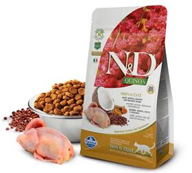 Farmina Grain Free LID Quinoa Skin and Coat Quail Dry Cat Food