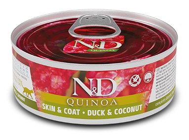 Farmina ND Quinoa Skin Coat Duck Feline Wet Food Cans