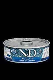 Farmina Salmon Cod and Shrimp Adult Feline Wet Food Cans