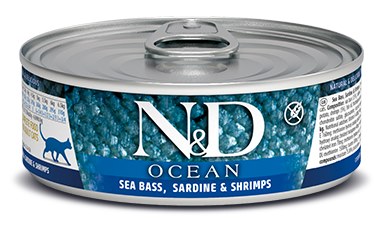 Farmina Sea Bass Sardine Shrimp Adult Feline Wet Food Cans