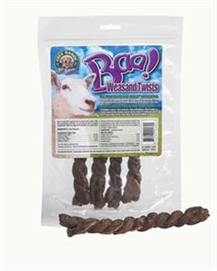 Free Range Dog Chews BAA Lamb Weasand Twists