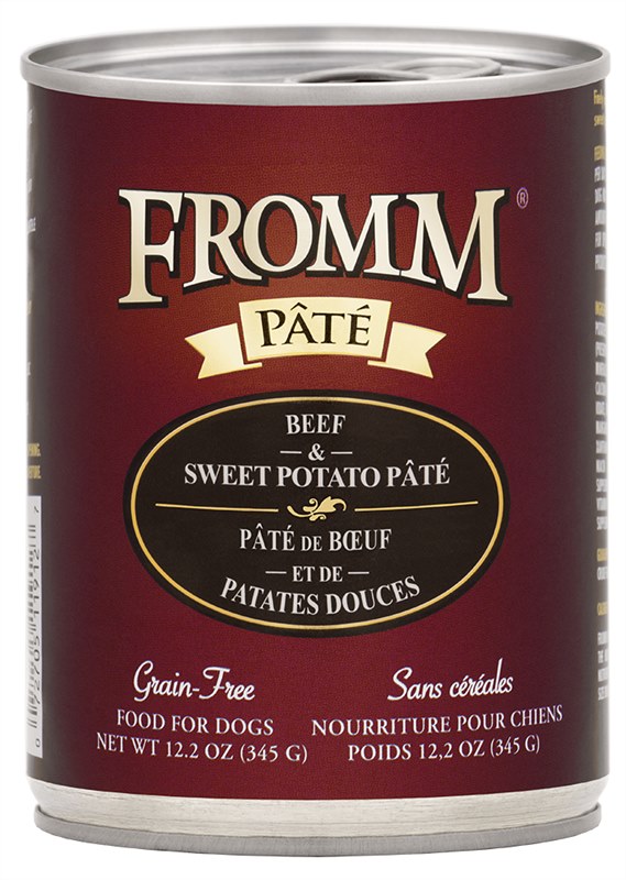 Fromm Beef and Sweet Potato Pate Dog Food Can 