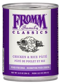Fromm Classic Chicken Rice Pate Dog Food Cans