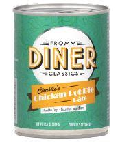 Fromm Diner Classics Charlies Chicken Pot Pie Pate Dog Food Can