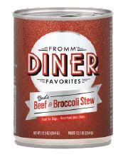Fromm Diner Favorites Buds Beef Broccoli Stew Dog Food Can