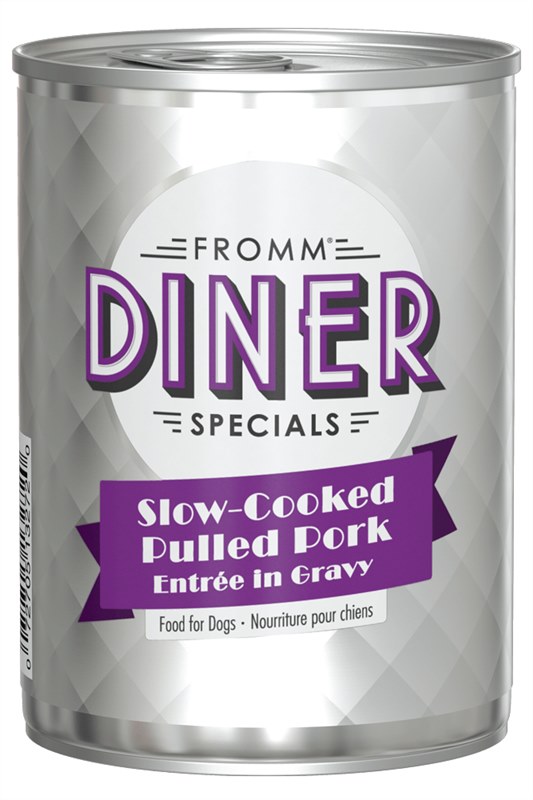 Fromm Diner Specials Slow Cooked Pulled Pork Entree in Gravy Dog Food Can