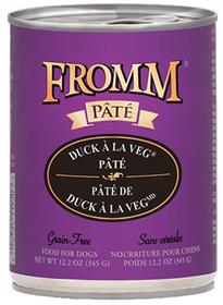 Fromm Duck a La Veg Pate Dog Food Can