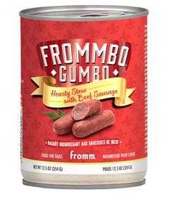 Fromm Frommbo Gumbo Hearty Stew With Beef Sausage Canned Food For Dogs