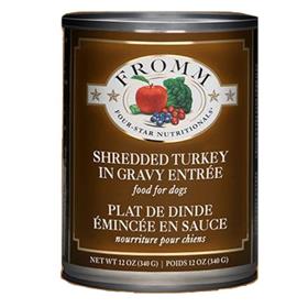 Fromm Shredded Turkey in Gravy Entree Dog Food Can 