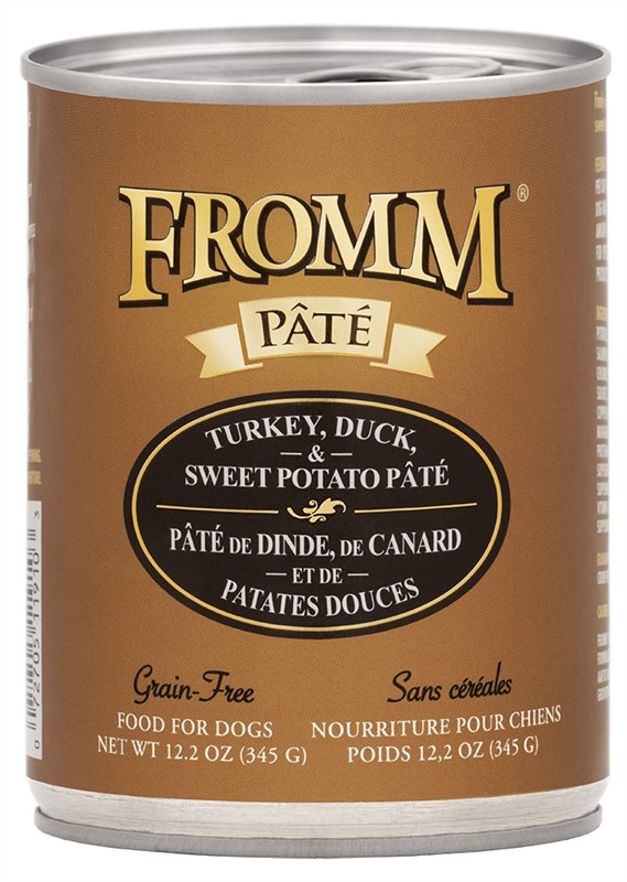 Fromm Turkey Duck Sweet Potato Pate Dog Food Can