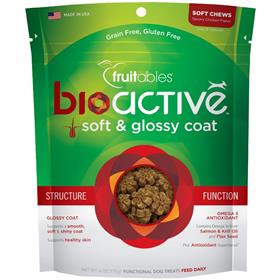 Fruitables Bioactive Soft and Glossy Coat Dog Treats