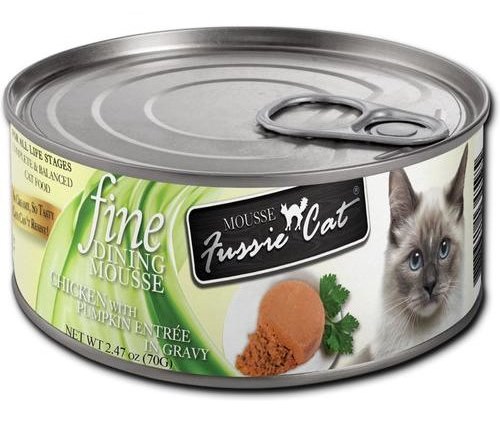Fussie Cat Fine Dining Mousse Chicken with Pumpkin Entree Wet Cat Food