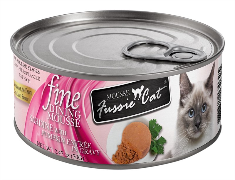 Fussie Cat Fine Dining Mousse Sardine with Pumpkin Wet Cat Food