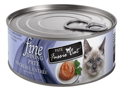 Fussie Cat  Fine Dining Pate Mackerel Entree in Gravy
