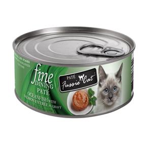 Fussie Cat Fine Dining Pate Oceanfish with Salmon Entree in Gravy