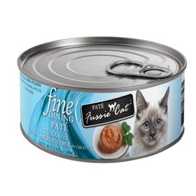 Fussie Cat Fine Dining Pate Tuna with Vegetables Entree in Gravy Cans