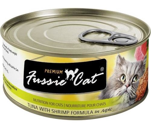 Fussie Cat Premium Pouch in Aspic Tuna with Shrimp