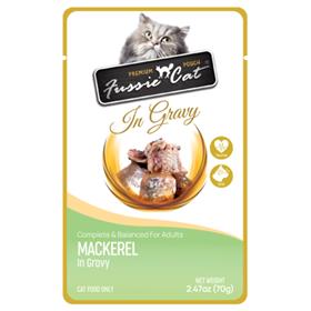 Fussie Cat Premium Pouch in Gravy Mackerel