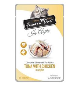 Fussie Cat Premium Tuna with Chicken in Aspic Wet Cat Food Pouch