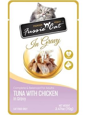 Fussie Cat Premium Tuna with Chicken in Gravy Wet Cat Food