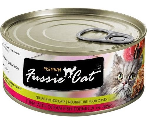 Fussie Cat Premium Tuna with Ocean Fish in Aspic Wet Cat Food