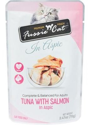 Fussie Cat Premium Tuna with Salmon in Aspic Wet Cat Food