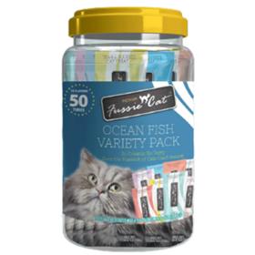 Fussie Cat Treat Puree Ocean Fish Variety Pack
