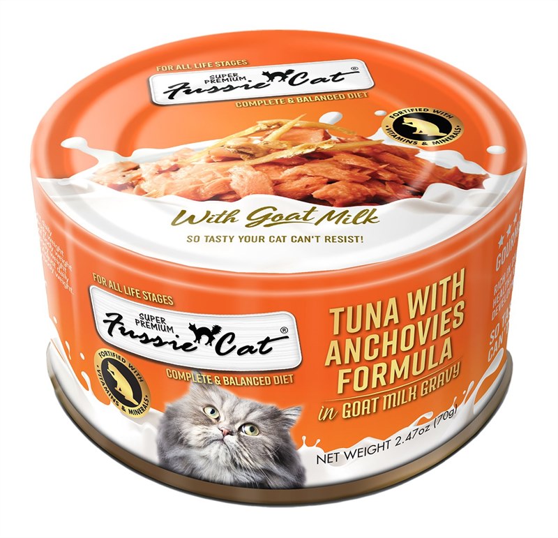 Fussie Cat Tuna with Anchovies Formula in Goat Milk Gravy