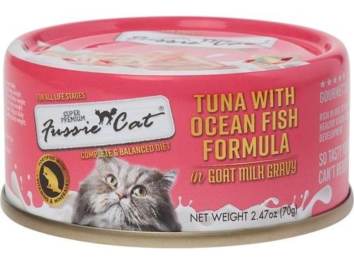 Fussie Cat Tuna with Oceanfish Formula in Goat Milk Gravy