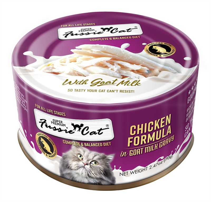 FussieCat Chicken Formula in Goat Milk Gravy Cat Food