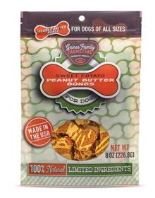 Gaines Family Sweet Potato Peanut Butter Coated Bones Dog Treats