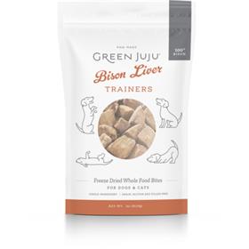 Green Juju Bison Liver Trainers Freeze Dried Dog Treat