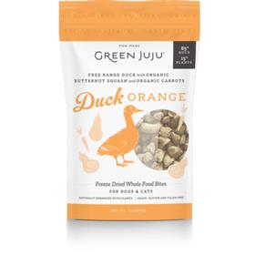 Green Juju Freeze Dried Whole Food Bites Duck Orange