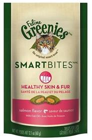 Greenies Feline SmartBites Healthy Skin Fur Salmon