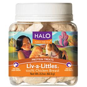 Halo Liv a Littles Grain Free Chicken Freeze Dried Dog and Cat Treats